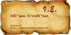 Vámos Erzsébet névjegykártya