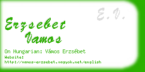 erzsebet vamos business card